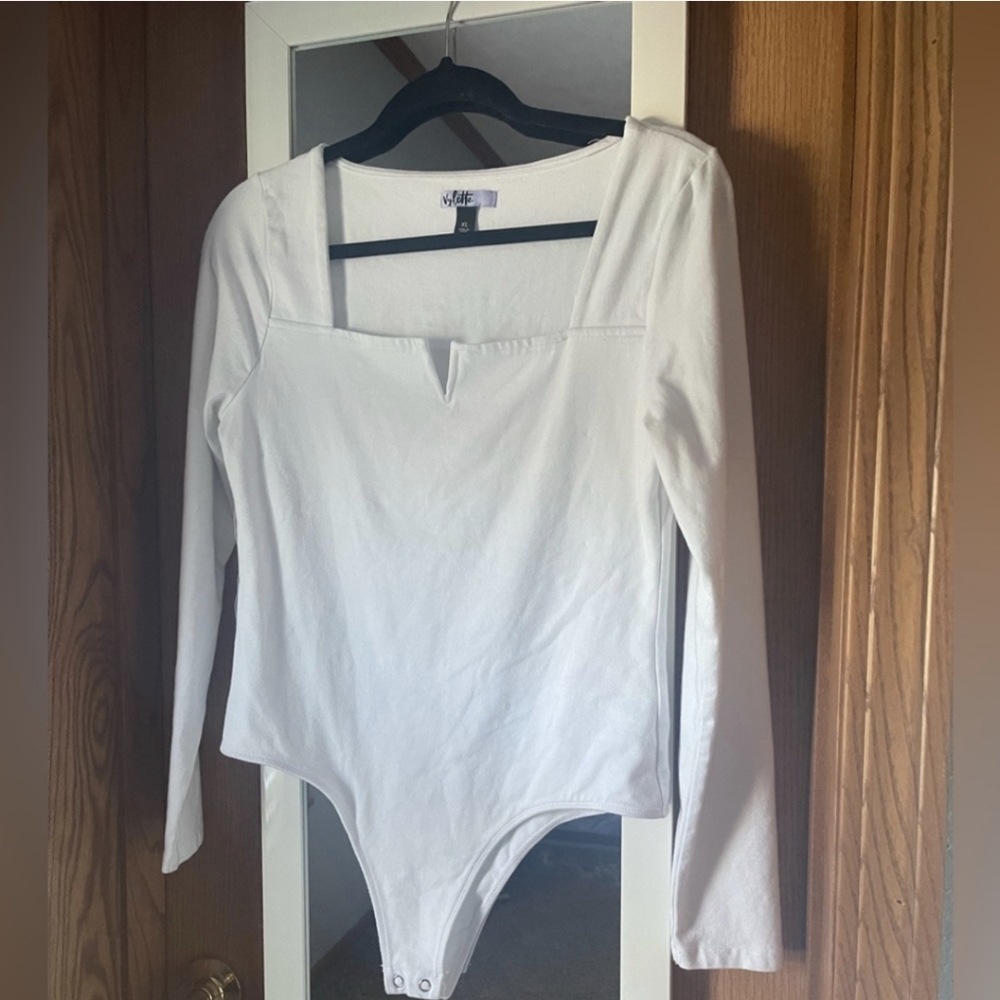Vylette white body suit